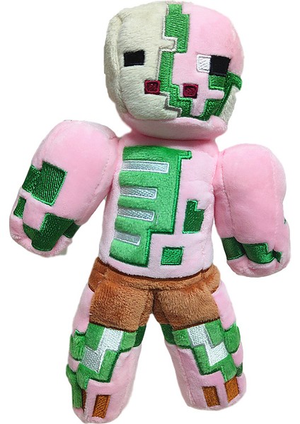 23 cm Minecraft Figürlü Peluş Oyuncak -Pembe (Yurt Dışından)