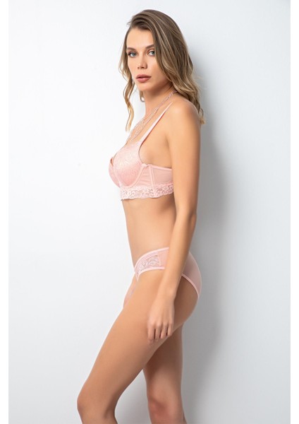 Doremi Push-Up Dolgulu Geniş Kanatlı Dantelli Sütyen Takım fiyatları