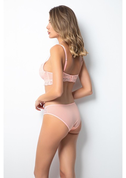 Doremi Push-Up Dolgulu Geniş Kanatlı Dantelli Sütyen Takım modelleri