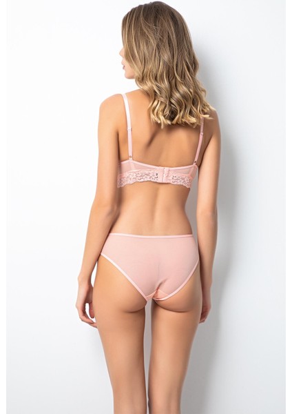 Doremi Push-Up Dolgulu Geniş Kanatlı Dantelli Sütyen Takım fırsatları