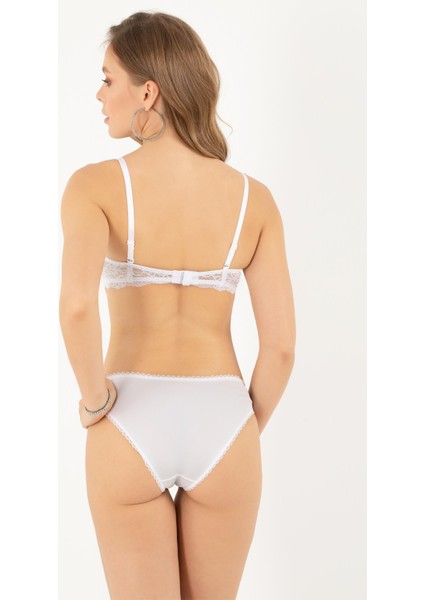 Dolgusuz Içi Boş Dantel Detaylı Straplez Sütyen Takım fırsatları
