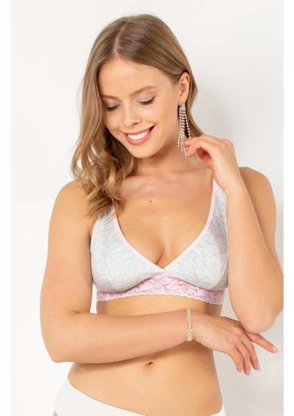 Balensiz Dantelli Pamuklu Penye Büstiyer modelleri