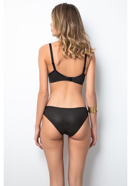 Push-Up Dolgulu Gold Puantiyeli Sütyen Takım indirimleri