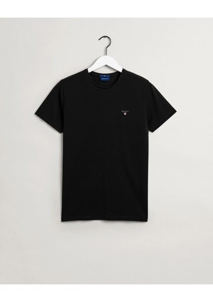 Erkek Siyah Slim Fit T-Shirt 2023017.5