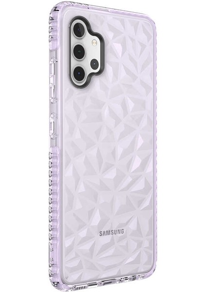 Galaxy A32 4g Kılıf Buzz Boyutlu Tasarım Silikon Kapak Lila