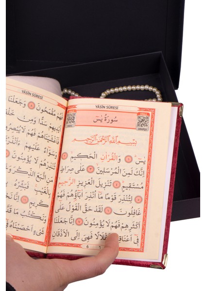 Anneler Gününe Özel Yasin - Tülbent - Tespih Seti - Anneye Yasin-I Şerif Hediye Konsepti