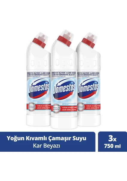 Çamaşır Suyu Kar Beyazı 750 ml - 3'lüPaket