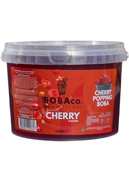 Bubble Tea Boba – Vişne / Cherry 3,4 kg