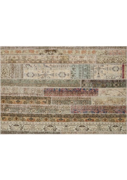 Klasik Modern Patchwork Eskitma Hali 160 x 230 cm 6007