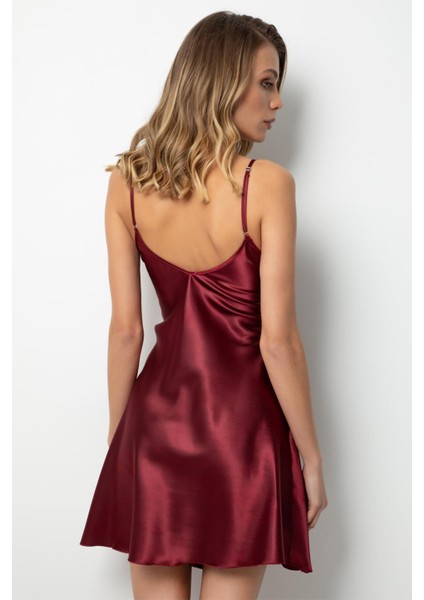 Dantelli Yırtmaçlı Saten Gecelik indirimleri