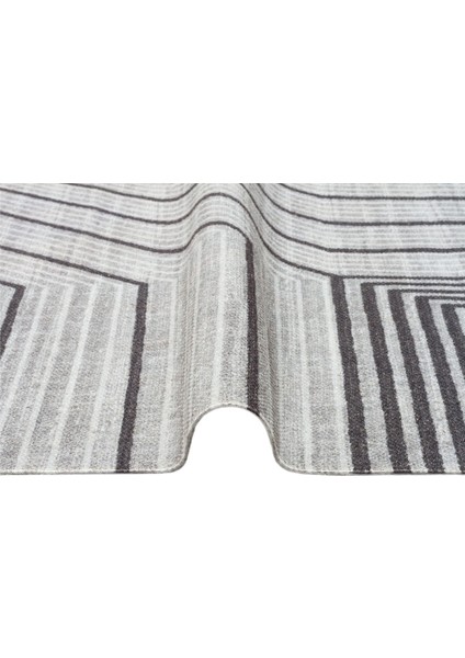 Asos As 05 Grey Jüt Görünümlü Yıkanabilir Kilim