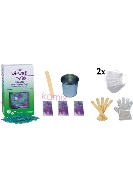 Vivet Granül Azulen Ağda Seti 250GR (Boncuk Ağda)