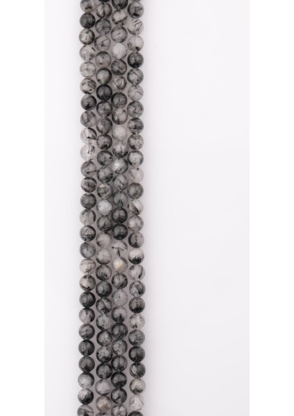 Rutil Kuvars Taş Dizi 8 mm Küre Kesim