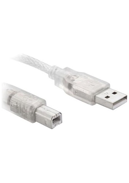 USB Yazici Kablosu 2.0 Şeffaf 3 Metre 247010