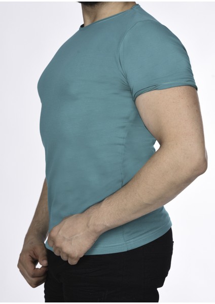 Suprem Kısa Kol Pis Dikiş Slimfit Düz Tshirt -1884 fiyatları