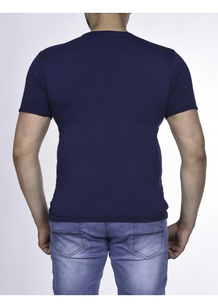 Suprem Kısa Kol Pis Dikiş Slimfit Düz Tshirt -1884 modelleri