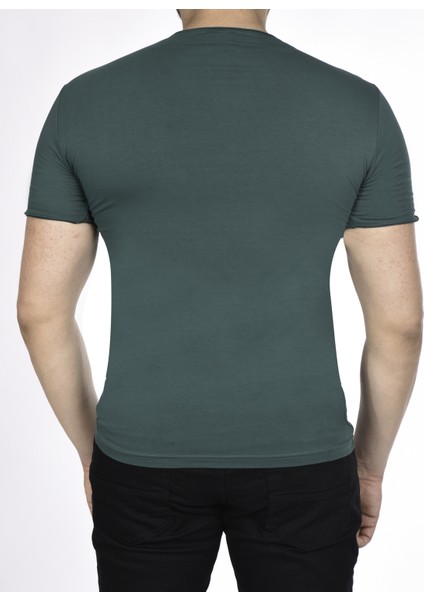 Suprem Kısa Kol Pis Dikiş Slimfit Düz Tshirt -1884 modelleri