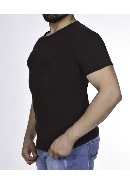 Suprem Kısa Kol Pis Dikiş Slimfit Düz Tshirt -1884 fiyatları