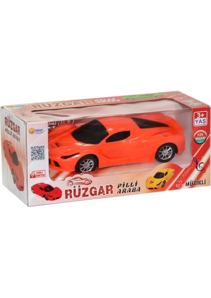 DMN2024-DMN2024P Sesli ve Işıklı Çarp Dön Araba 1:24 -Duman