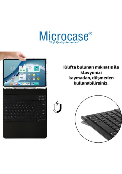 Huawei Matepad 11 2021 Bluetooth Klavyeli Kalem Koymalı Standlı Kılıf - Bkk8