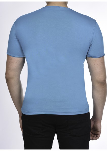 Suprem Kısa Kol Pis Dikiş Slimfit Düz Tshirt -1884 modelleri