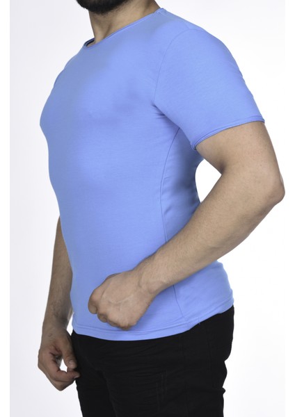 Suprem Kısa Kol Pis Dikiş Slimfit Düz Tshirt -1884 fiyatları