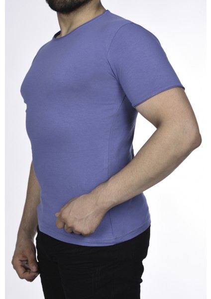 Suprem Kısa Kol Pis Dikiş Slimfit Düz Tshirt -1884 fiyatları