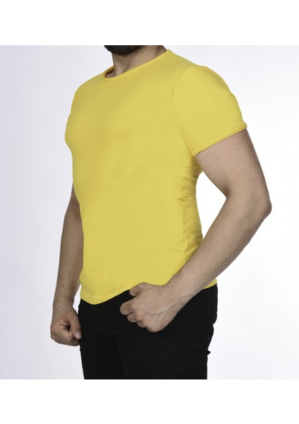 Suprem Kısa Kol Pis Dikiş Slimfit Düz Tshirt -1884 fiyatları