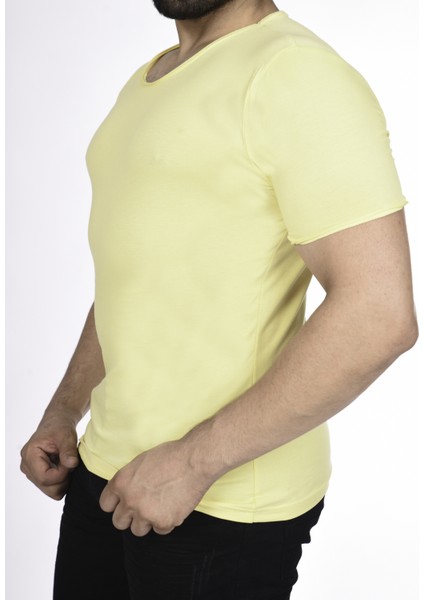 Suprem Kısa Kol Pis Dikiş Slimfit Düz Tshirt -1884 fiyatları