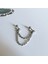 Cerrahi Çelik Çift Zincirli Piercing - 1 Takım 2