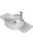 Seramik Turkuaz Cerastyle (Harmony) Mobilya Uyumlu Etajerli Lavabo 80 cm 1