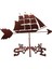 Paslanmaz Çelik Yelkenli Weathervane Hava Vane Açık Yard Ahır Bahçesi (Yurt Dışından) 1