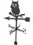 Hayvan Silueti Heykelcik Bahçe Kazanı Weathervane Baykuş ile Tavan Hava Kanadı (Yurt Dışından) 1