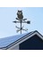 Hayvan Silueti Heykelcik Bahçe Kazanı Weathervane Baykuş ile Tavan Hava Kanadı (Yurt Dışından) 4