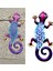 Duvar Asılı Gecko Yapıt Dekoratif Kertenkele Açık Bahçe Dekor Mavi (Yurt Dışından) 4
