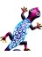 Duvar Asılı Gecko Yapıt Dekoratif Kertenkele Açık Bahçe Dekor Mavi (Yurt Dışından) 5