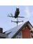 Metal Siyah Baykuş Şekli Weathervane Çatı Montaj Hava Kanadı (Yurt Dışından) 5