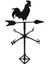 Horoz Weathervane Çit Montaj Rüzgar Yönü Gösterge Ahır Kazık Süsleme (Yurt Dışından) 1