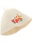 Yün Elt Sauna Şapka Banyya Cap Işlemeli Unisex Duş Banyo Hamamı Için F (Yurt Dışından) 3