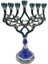 Menorah Mumluk Hanuka Yıldız Candelabra Partisi Yemek Masası Dekor D (Yurt Dışından) 1