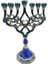 Menorah Mumluk Hanuka Yıldız Candelabra Partisi Yemek Masası Dekor D (Yurt Dışından) 2