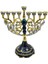 Vintage Menorah Mumluk El Boyalı Judaica Şamdan Klasik Dekor C (Yurt Dışından) 2