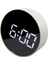 Snooze ile Dijital Çalar Saat Ayarlamak Kolay Pil Kumandalı Ayna Saat-Beyaz Beyaz Çerçeve Beyaz Işık (Yurt Dışından) 1