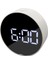 Snooze ile Dijital Çalar Saat Ayarlamak Kolay Pil Kumandalı Ayna Saat-Beyaz Beyaz Çerçeve Beyaz Işık (Yurt Dışından) 3