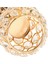 Kristal Mumluk Çay Işık Şamdan Centerpiece Parti Golden 16.5 cm (Yurt Dışından) 2