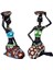 Afrika Lady Mumluk Heykelcik Heykeli Tealight Candletander Reçine Craft (Yurt Dışından) 2