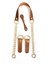 Gerçek Deri ve Zincir, Yaylı Halka, Deri Böce, Mumlu Ip Takım Çanta Sapı (75 Cm) - Crazy Camel 1