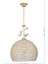 Hürrem Fiskiyeli Taşlı Sarkıt Avize 30 cm (Gold) 1