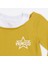 Organik Kız Çocuk Crop Atletli Sweat-Shirt - Hardal 3