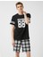 Erkek Pamuklu Baskılı Pijama Set 1